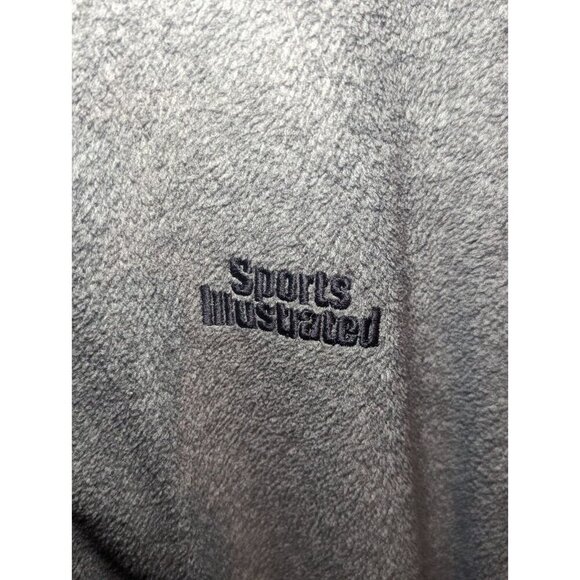 Sports Illustrated XL Fleece Jacket Mens Gray Full Zip Long Sleeve Soft - Picture 3 of 15